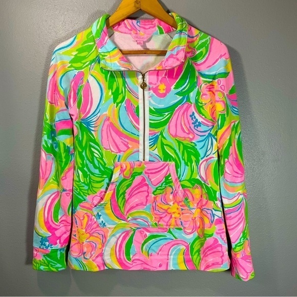 Lilly Pulitzer Tops - Lilly Pulitzer Skipper Popover Size XS So a Peeling long sleeve